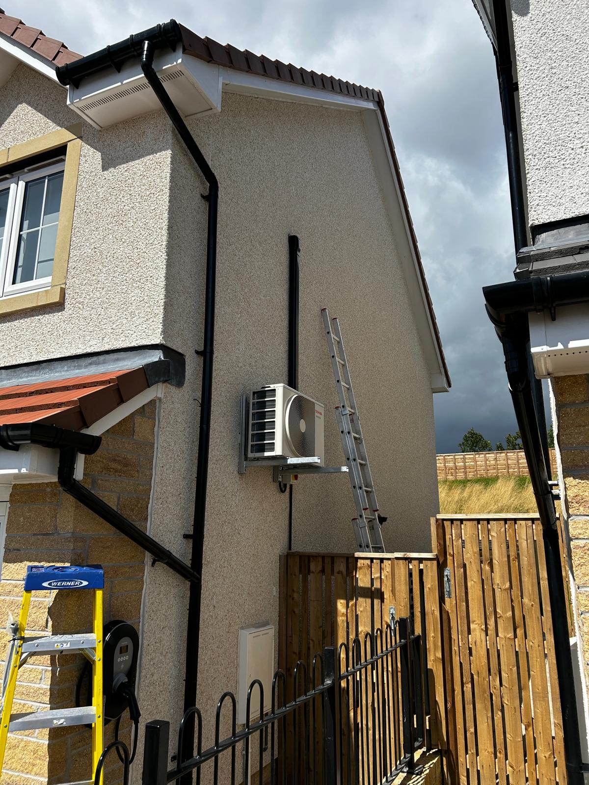 AC unit outside residential property