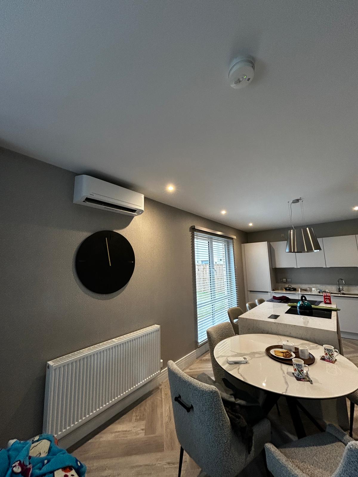 AC Unit installed within a family kitchen